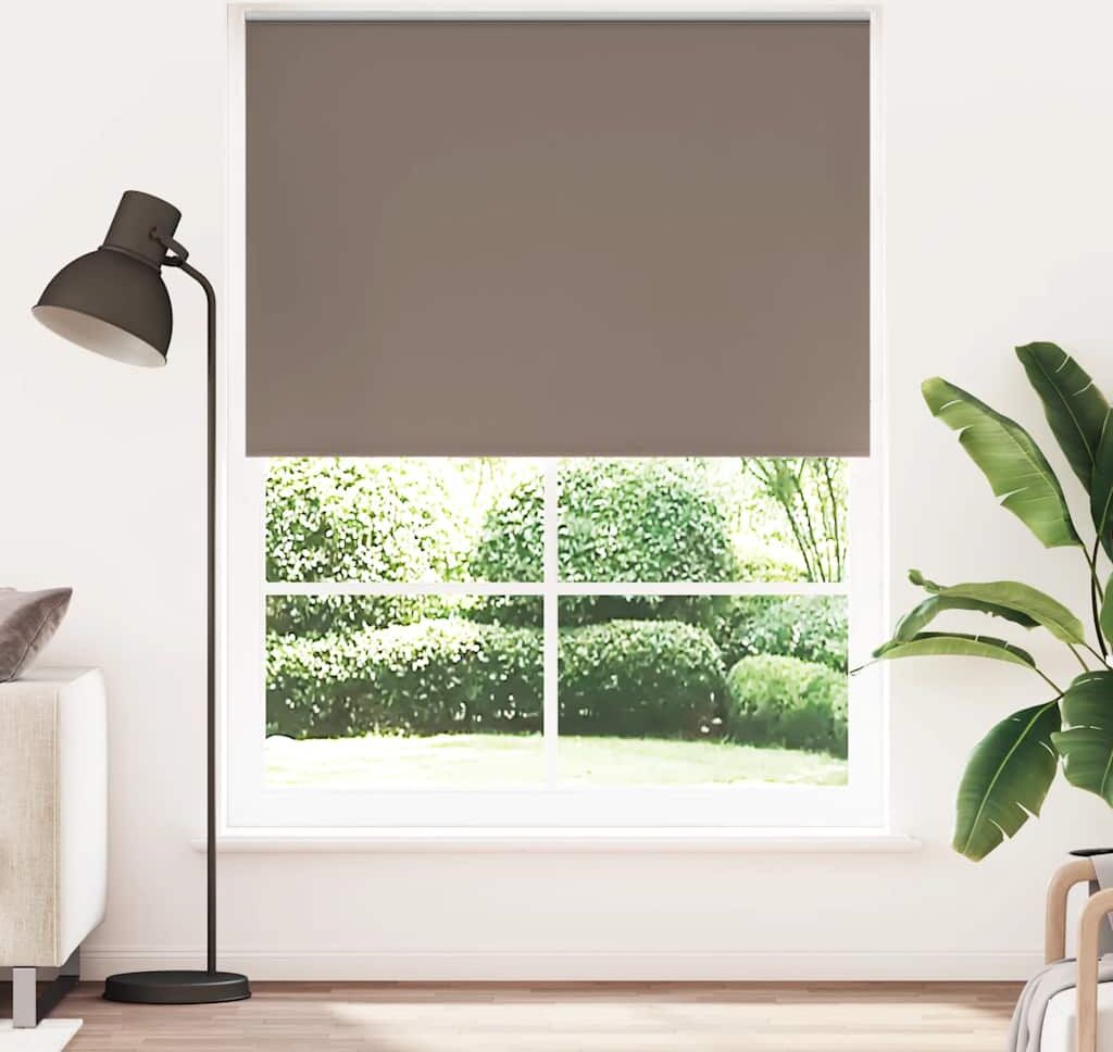 vidaXL Rullgardin brun 140 x 230 cm mörkläggande